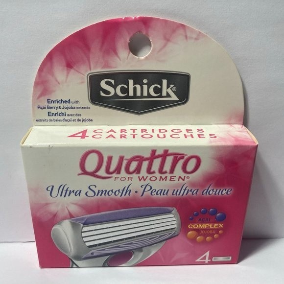 Schick Quattro Women Ultra Smooth Acai Razor Blades Refills - Picture 2 of 14